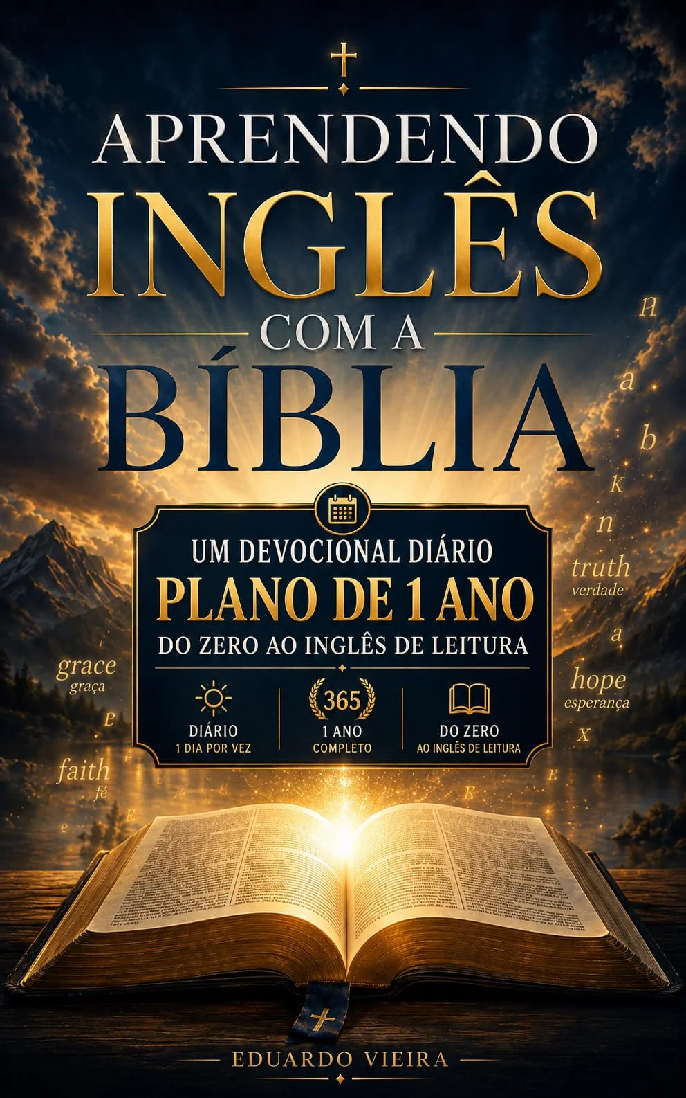 Capa do livro Aprendendo Inglês com a Bíblia, de Eduardo Vieira