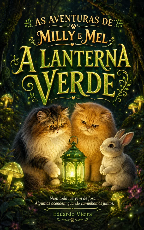 Capa do livro As Aventuras de Milly e Mel: A Lanterna Verde, de Eduardo Vieira
