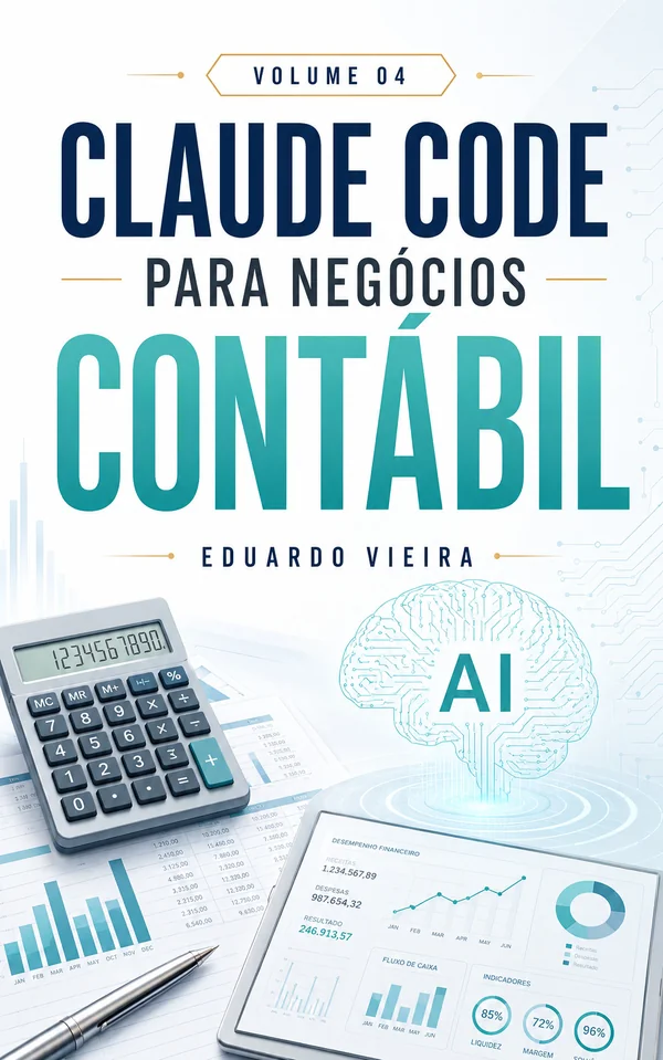 Capa do livro Claude Code para Negócios: Contábil, de Eduardo Vieira