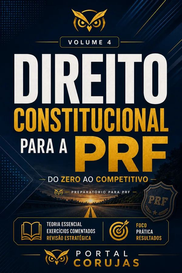Capa do livro Direito Constitucional para a PRF, de Eduardo Vieira
