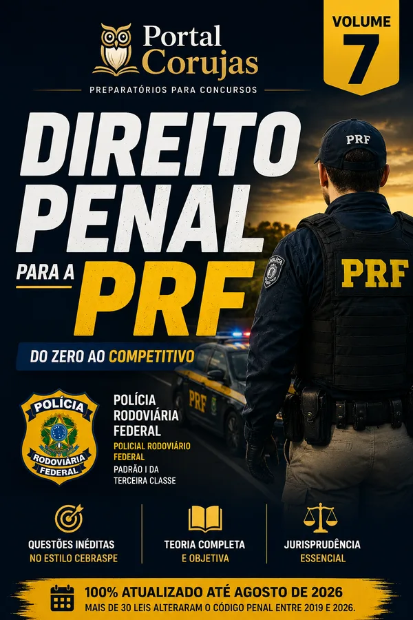 Capa do livro Direito Penal para a PRF, de Eduardo Vieira