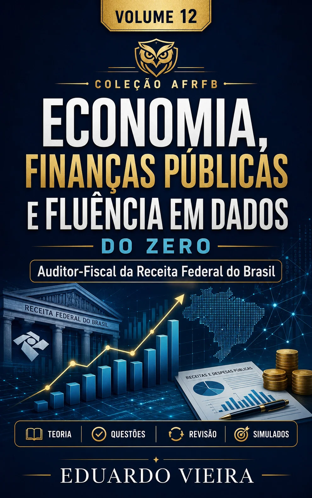 Capa do livro Economia, Finanças Públicas e Fluência em Dados do Zero, de Eduardo Vieira
