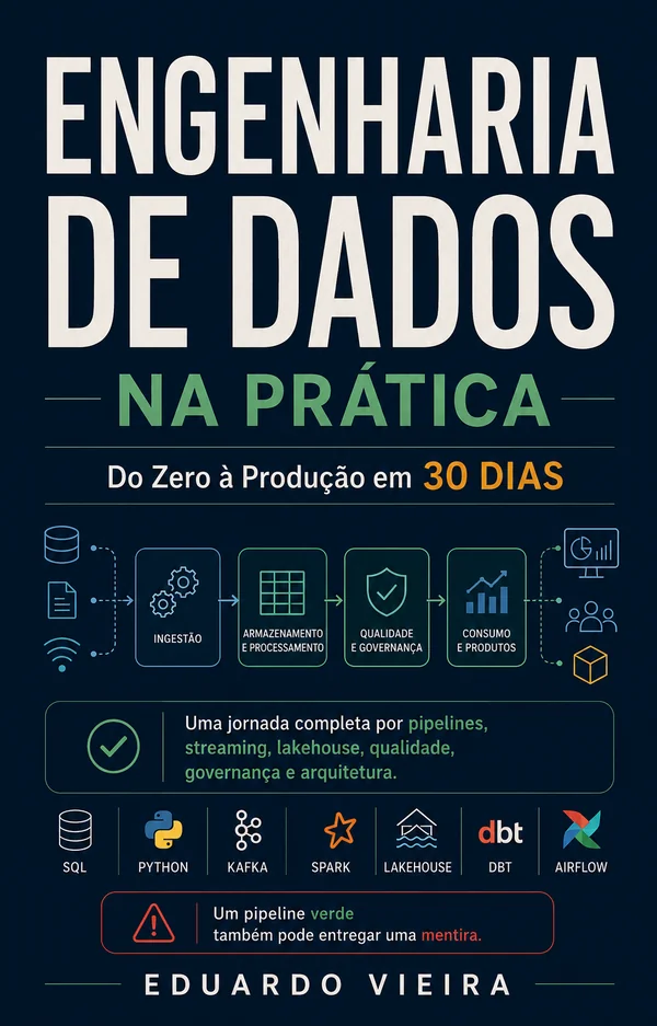 Capa do livro Engenharia de Dados na Prática, de Eduardo Vieira