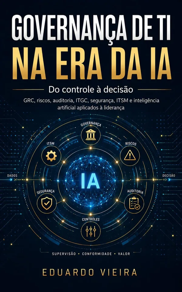 Capa do livro Governança de TI na Era da IA, de Eduardo Vieira