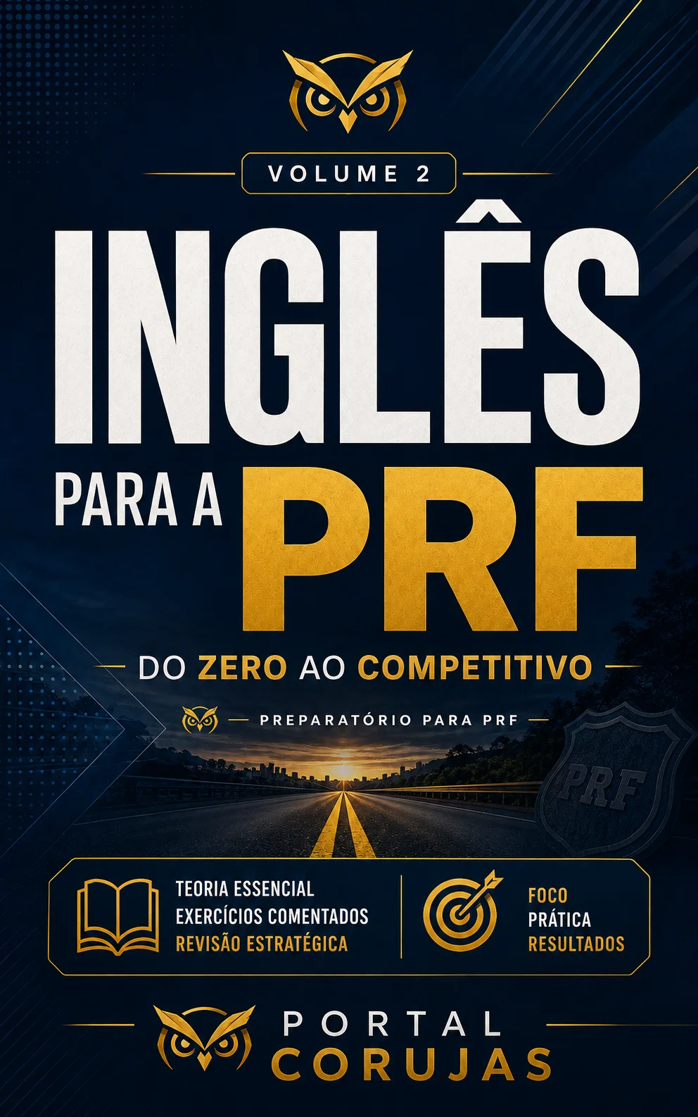 Capa do livro Inglês para a PRF, de Eduardo Vieira
