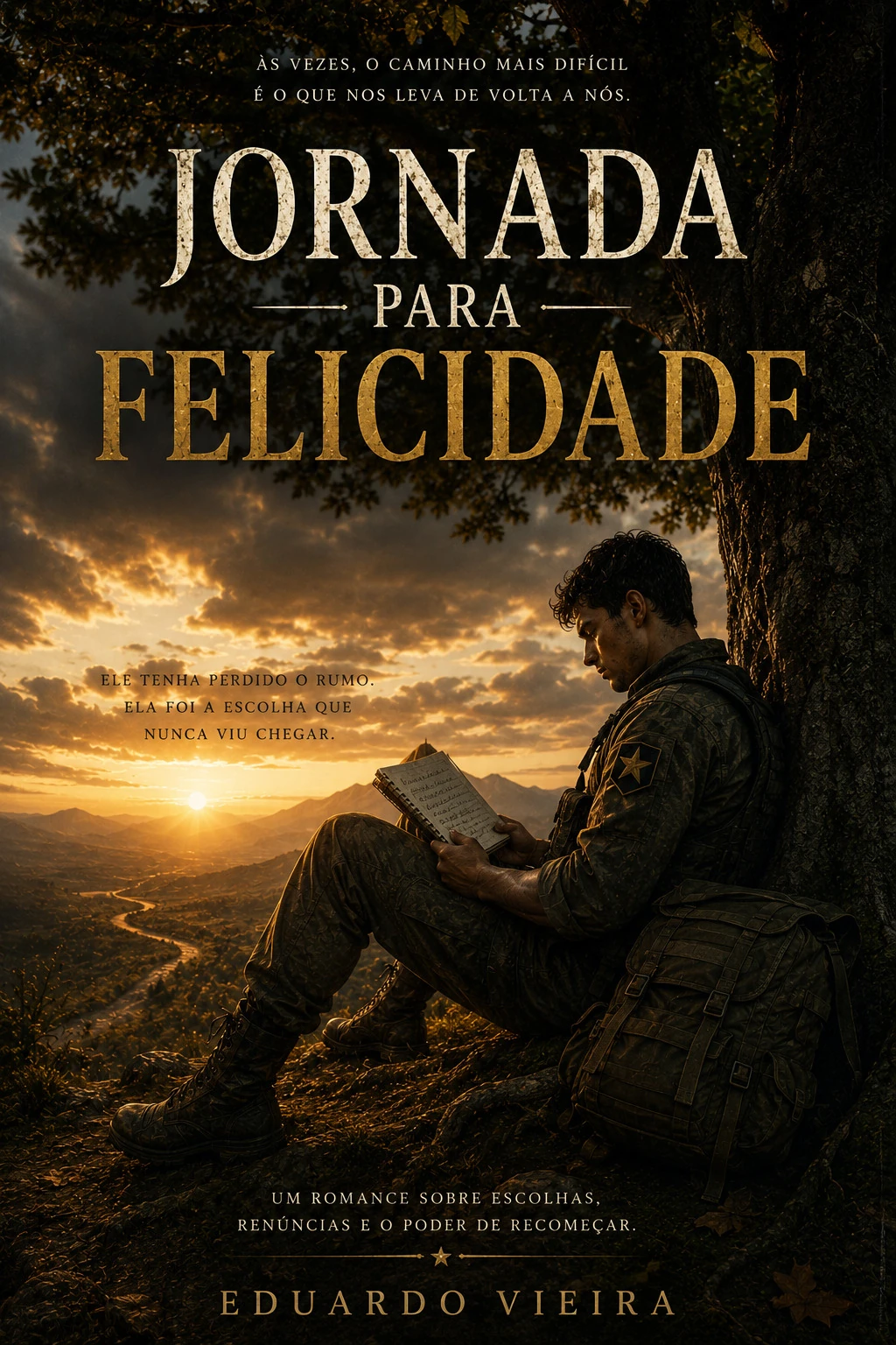 Capa do livro Jornada para Felicidade, de Eduardo Vieira