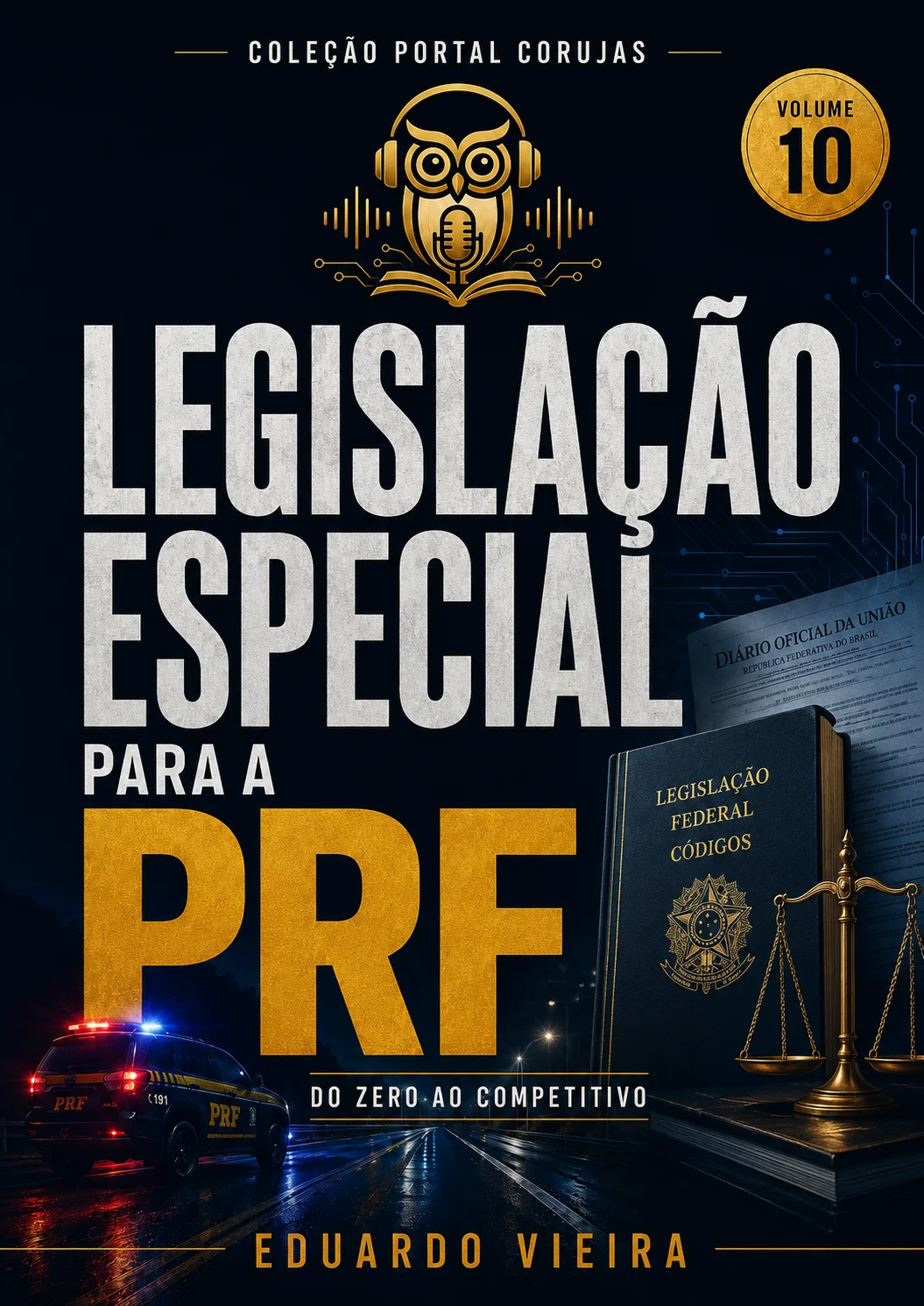 Capa do livro Legislação Especial para a PRF, de Eduardo Vieira