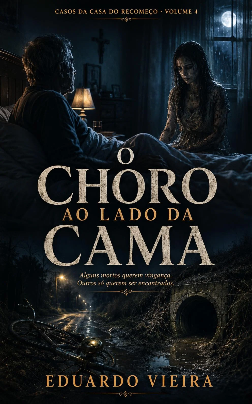 Capa do livro O Choro ao Lado da Cama, de Eduardo Vieira