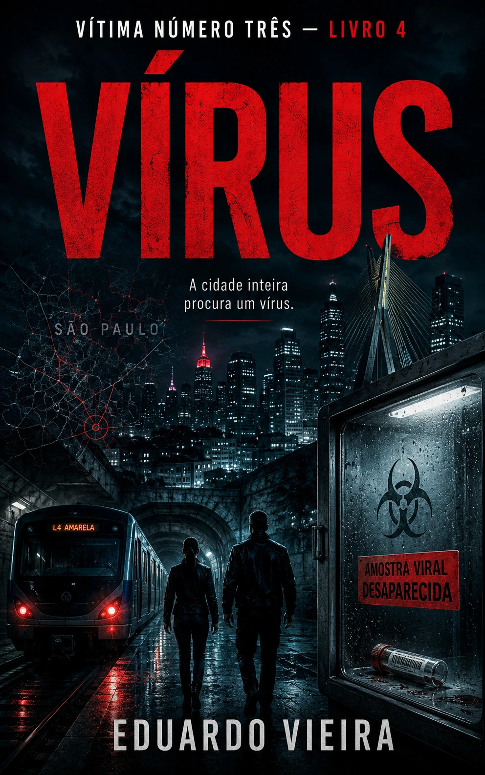 Capa do livro Vírus, de Eduardo Vieira